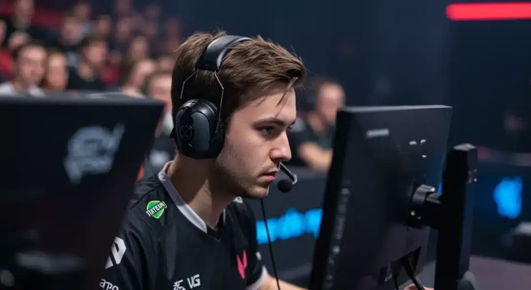 Valorant esports player focused during a competitive match