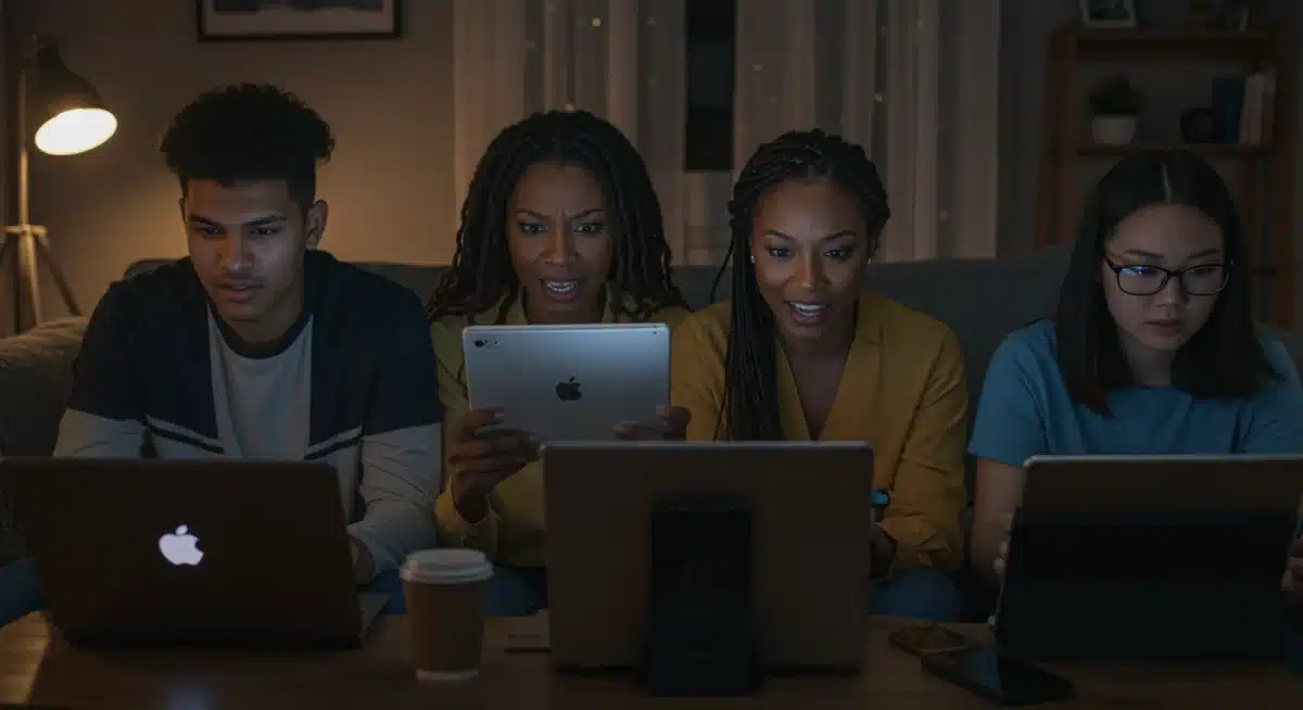 Diverse esports fans watching live streams, contributing to North American viewership.