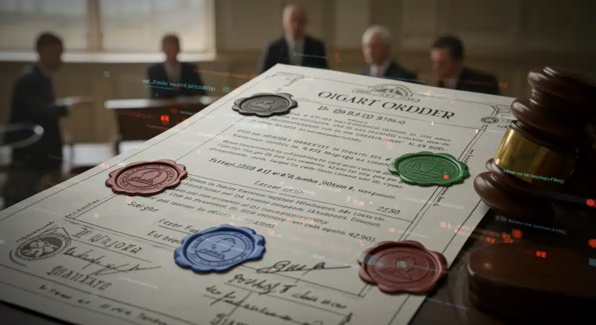 Legal document with digital patterns, representing the new federal court ruling on online gaming intellectual property.