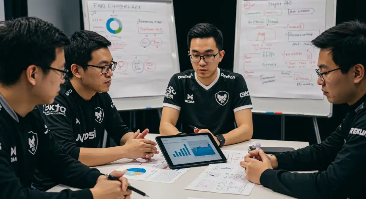 Esports professionals discussing data-driven sponsorship strategies.